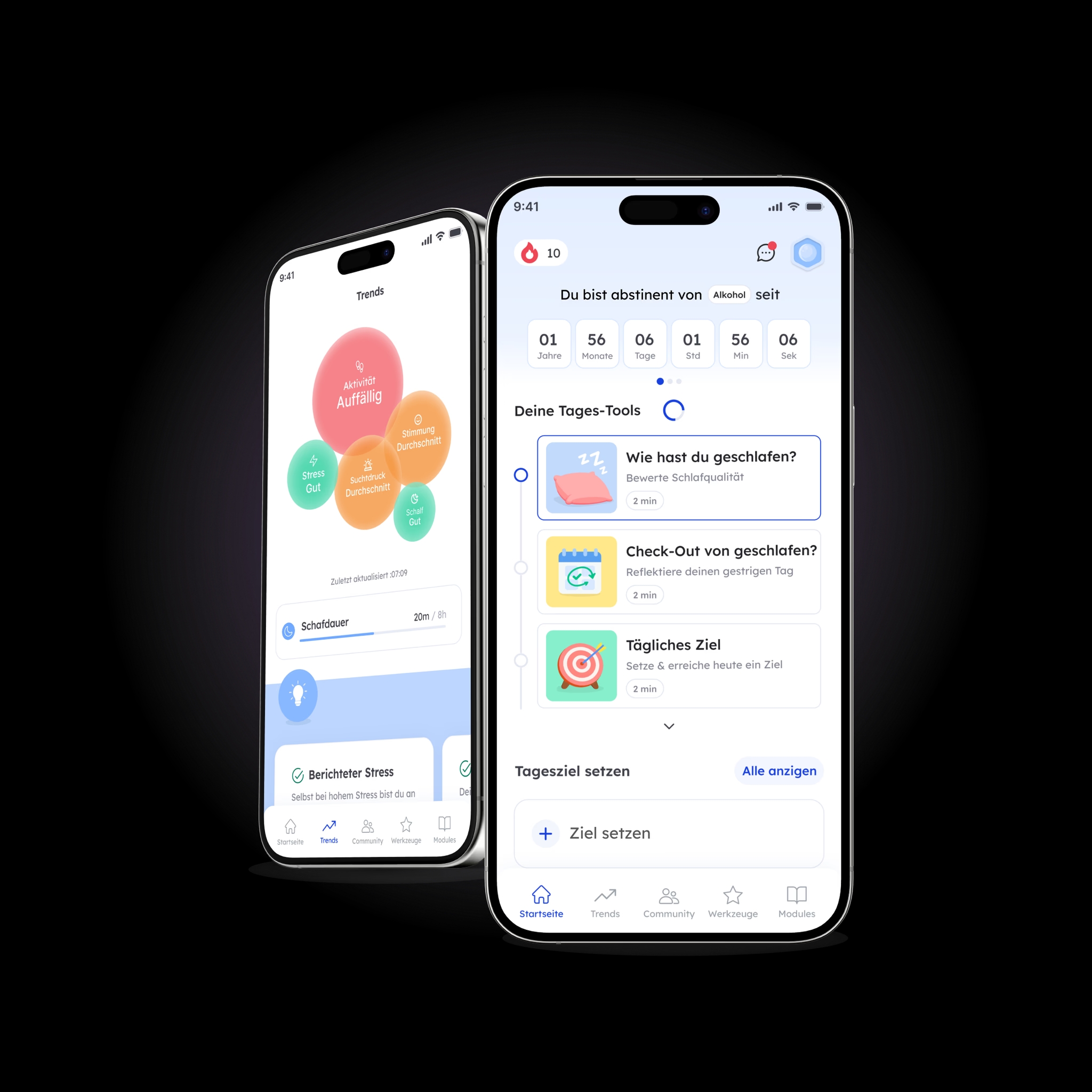 Ansicht der App coobi