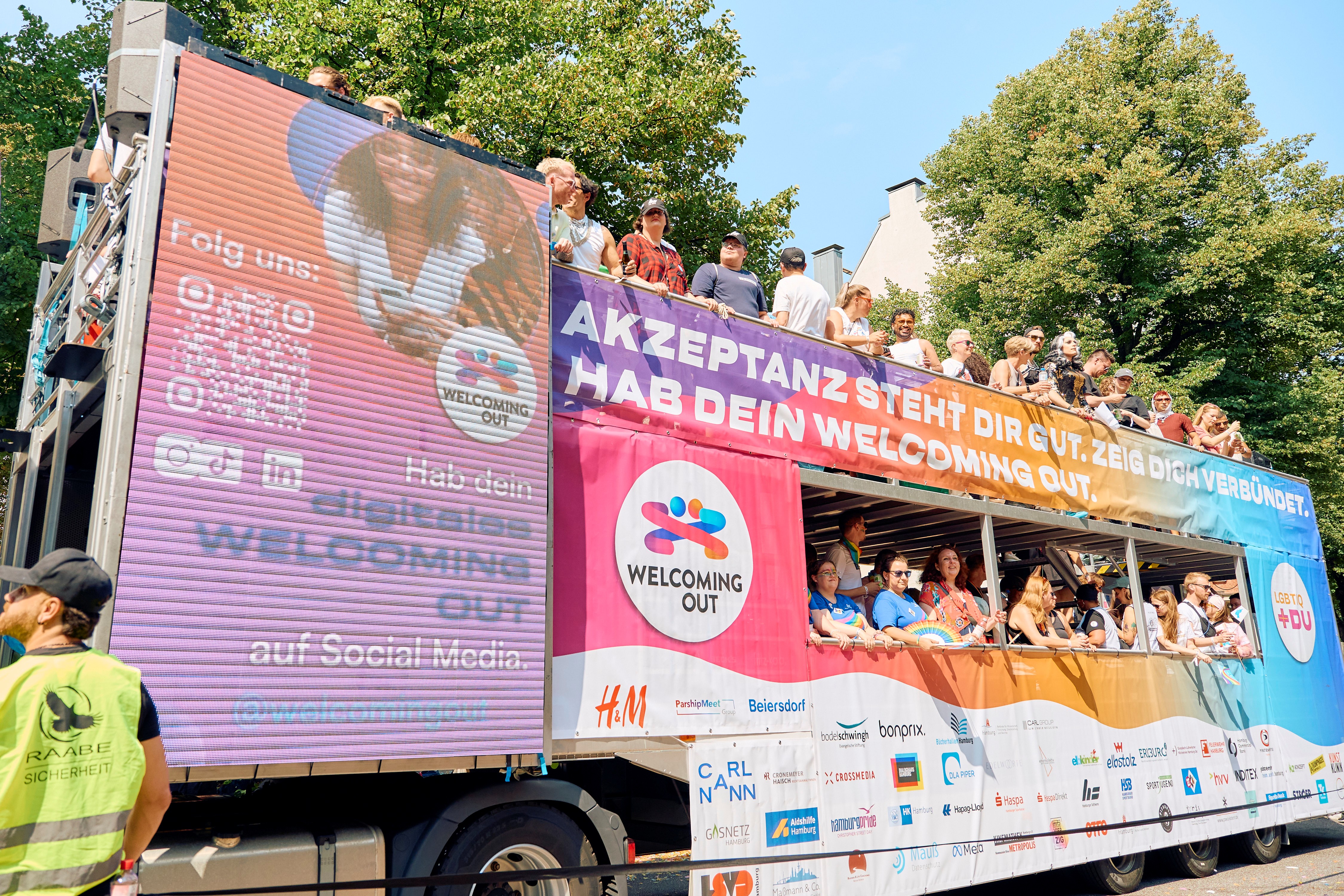 CSD-Wagen von Welcoming out