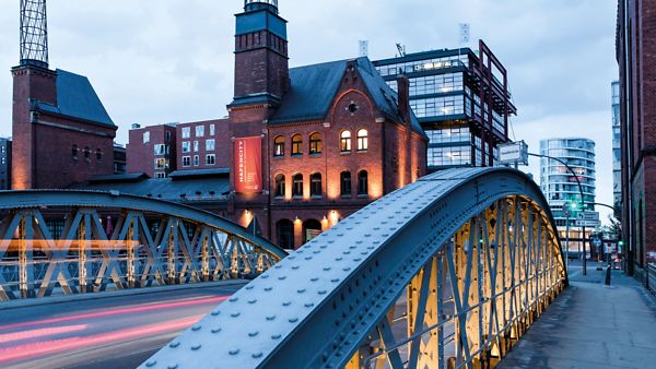Sandbrücke in der Hamburger Speicherstadt