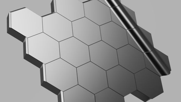 Schematisiertes Rendering einer möglichen Fassadenstruktur